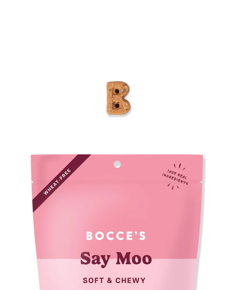 Bocce's Say Moo Beef and Cheddar Soft & Chewy Treats