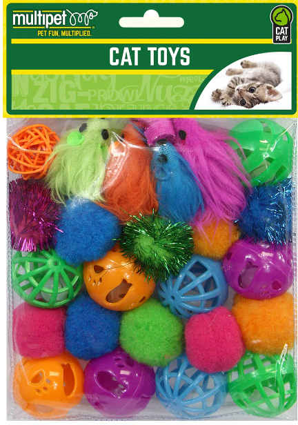 Multipet Cat Value Pack Toys 24pc