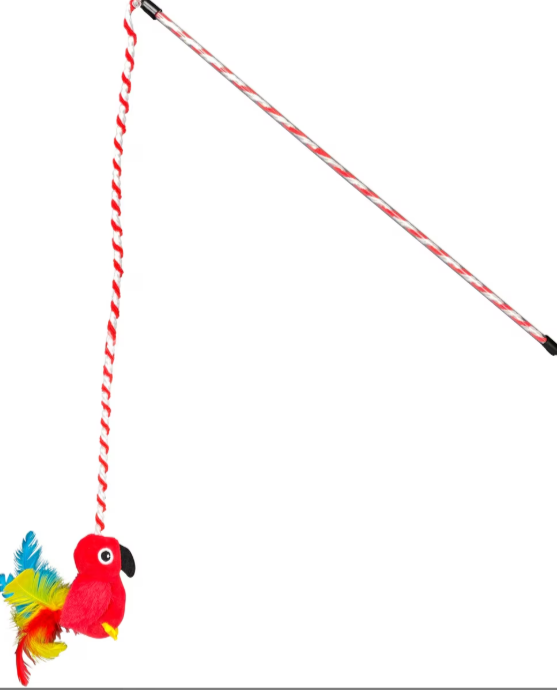 Multipet Margaritaville® Parrot Wand Cat Toy 18"