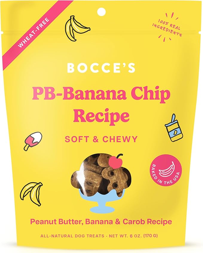 Bocce's PB-Banana Chip Soft & Chewy Treats