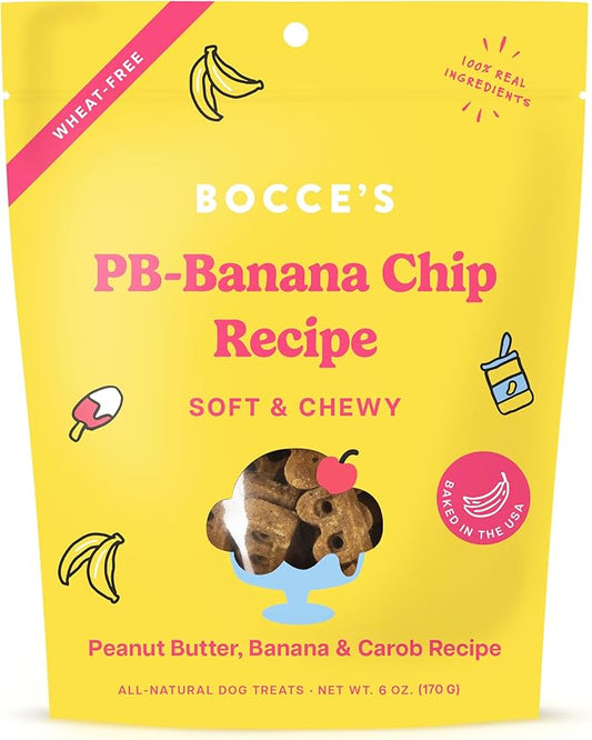 Bocce's PB-Banana Chip Soft & Chewy Treats