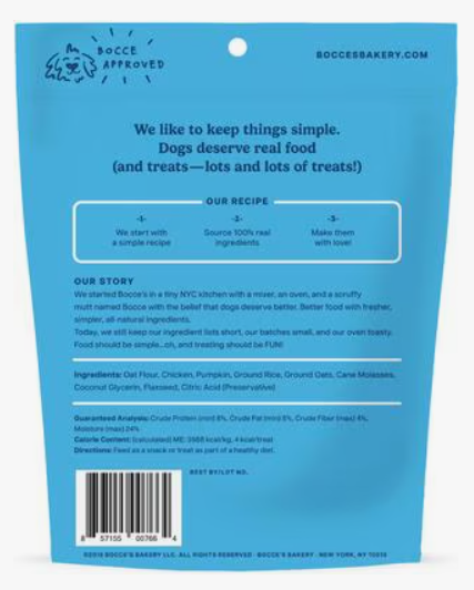 Bocce's Bakery Sunday Roast Training Bites Dog Treats 6oz