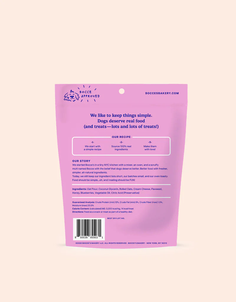 Bocce's Bakery Berries & Cream Soft & Chewy Dog Treats 6 oz bag