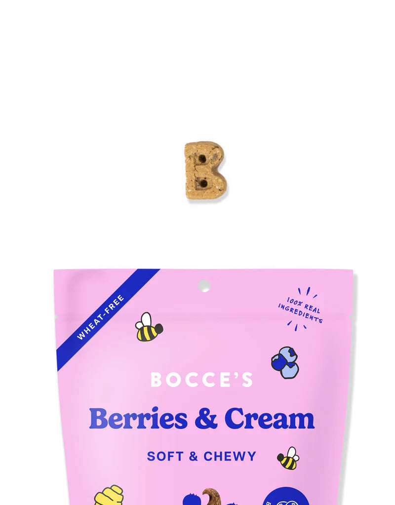 Bocce's Bakery Berries & Cream Soft & Chewy Dog Treats 6 oz bag