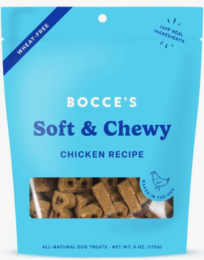 Bocce's Soft & Chewy Chicken Recipe Dog Treats 6 oz