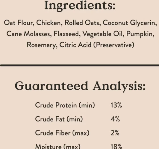 Bocce's Soft & Chewy Chicken Recipe Dog Treats 6 oz