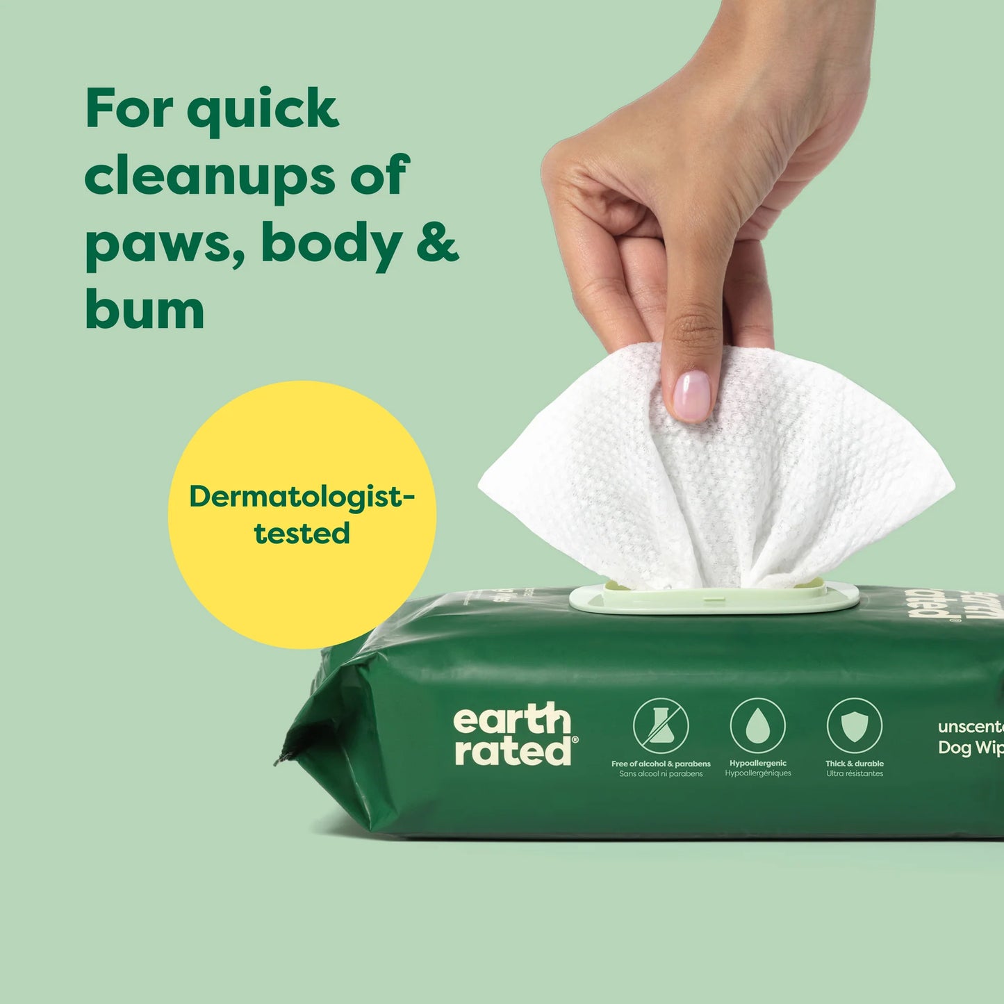 Earth Rated 100 Count Wipes