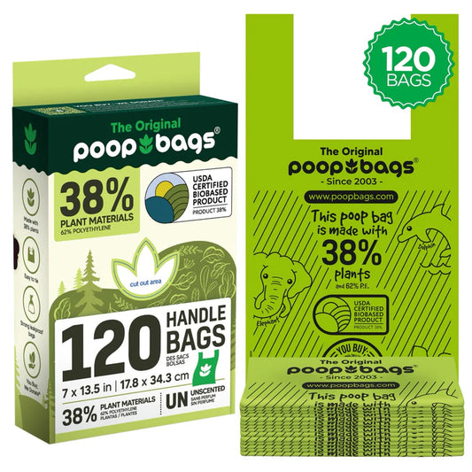 Handle Tie Poop Bags 38% Made From Plants