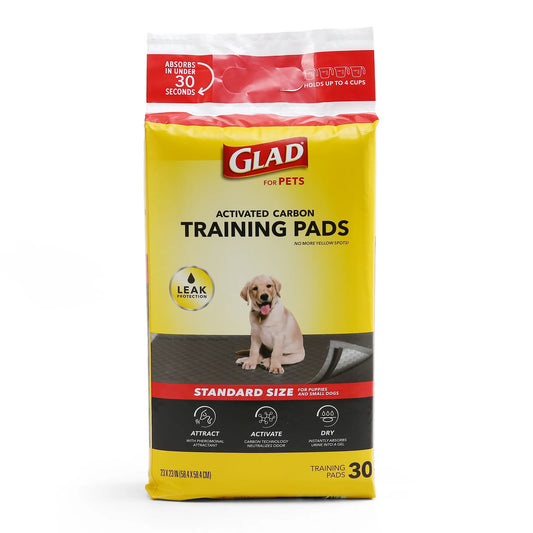 30 Count Glad Training Pads for Puppies and Senior Dogs