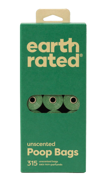 Earth Rated Unscented Poop Bags 315ct on 21 Refill Rolls