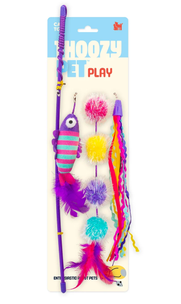 ThoozyPet Sea Life Interchangeable Teaser Cat Toy