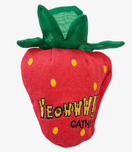 Yeowww! Strawberry Cat Toy with catnip