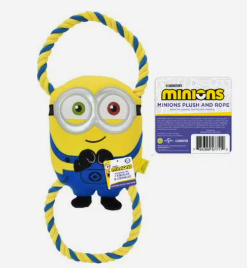 Minion Double Tug Dog Rope Toy Asst. 16"