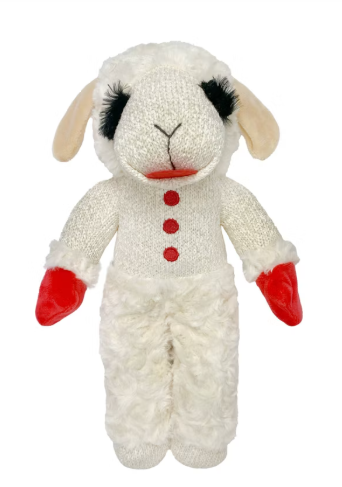 Standing Lamb Chop Plush Dog Toy 13"
