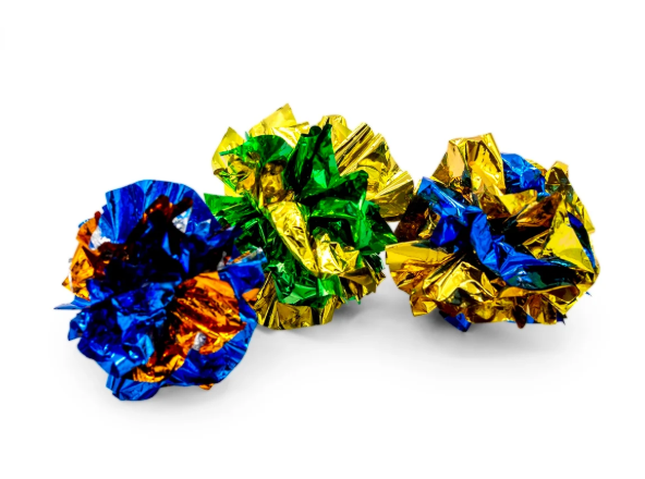 Crinkle Ball 1.5" Cat Toy