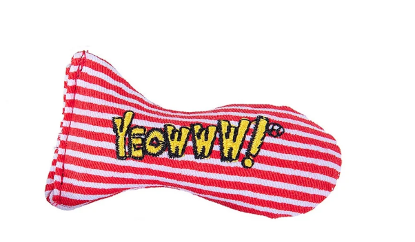 Holiday Yeowww! Stinkies Candy Stripe Cat Toy
