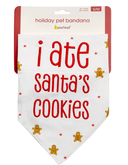 Holiday I Ate Santa's Cookies" Bandana