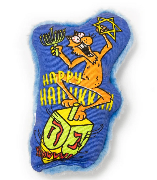 Holiday Yeowww Cat Hanukkah Catnip Dreidel Krinkle