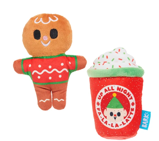 Holiday 2PC Ginger Brew Crew Dog Toy