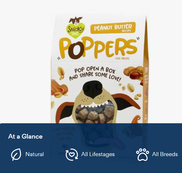 Poppers Adult Crunchy Dog Treats, 10 oz