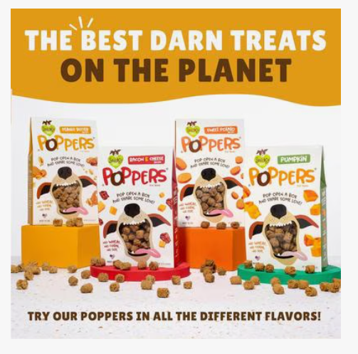 Poppers Adult Crunchy Dog Treats, 10 oz