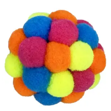 PomPom Rattle Cat Toy Assortment Colors