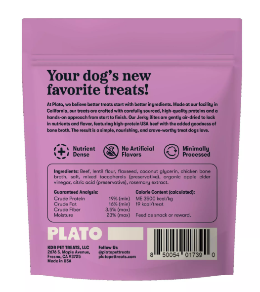 Plato Jerky Bites 6oz