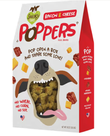 Poppers Adult Crunchy Dog Treats, 10 oz