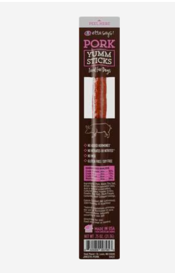 Etta Says! Jerky Dog Treat Yumm Sticks Human Grade, 1 count