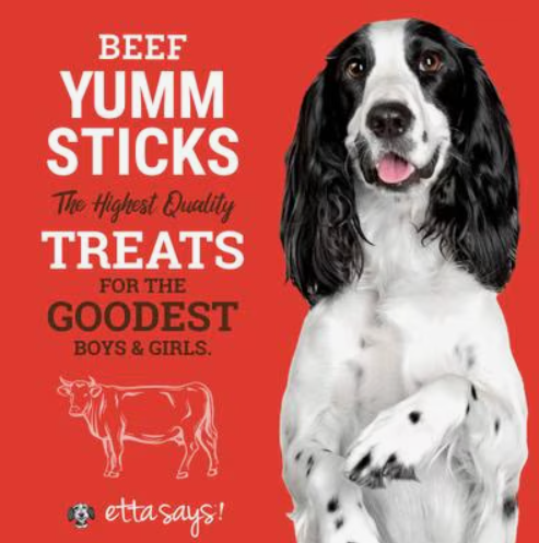 Etta Says! Beef Yumm Sticks Human Grade Beef Jerky Dog Treats, 1 count