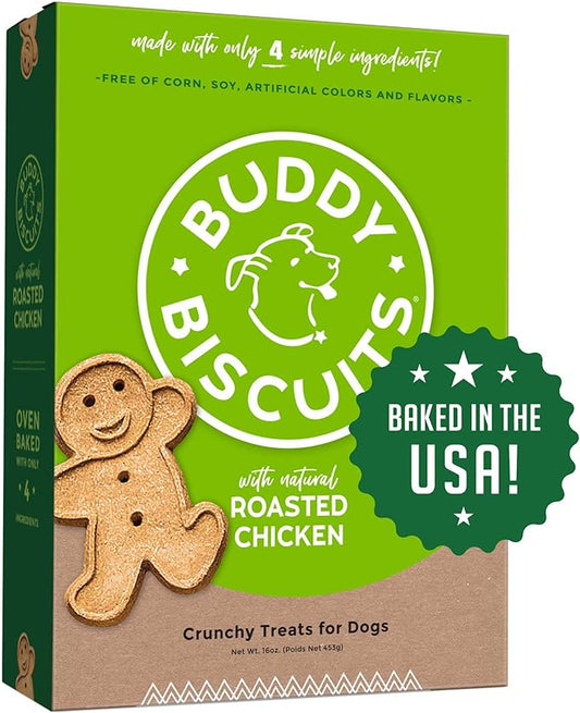 Buddy Biscuits 16 oz Box Natural Roasted Chicken