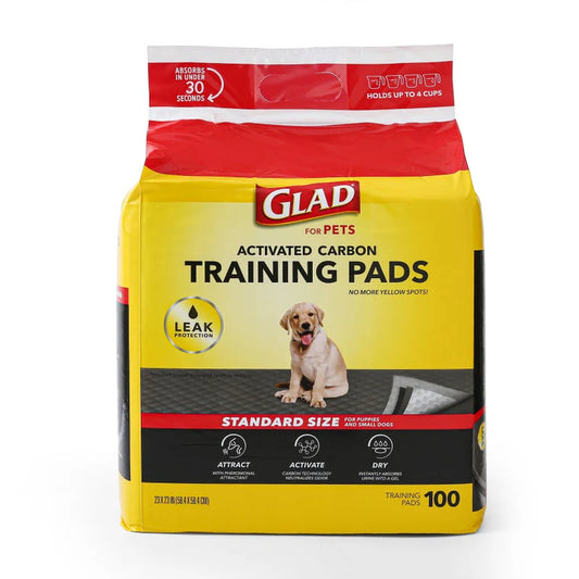 100 Count Glad Training Pads for Puppies and Senior Dogs