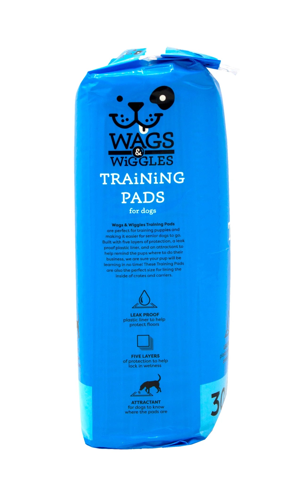 30 Count Wags & Wiggles Training Pads